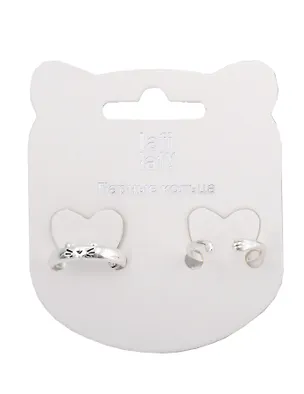 Набор парных колечек Мордочка котика и хвостик (2шт) (металл) (12-ring-20507-PR10) (Lafilaf) 3116729