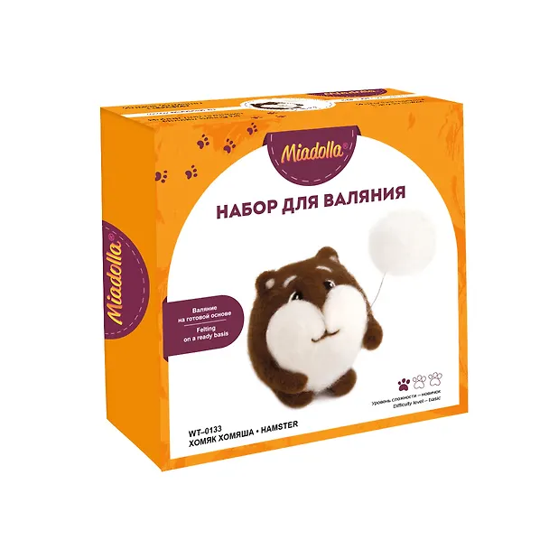 Набор для валяния "Miadolla" "Хомяк Хомяша"  (WT-0133) 3148976 — 1