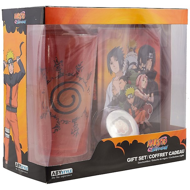Набор подарочный Аниме Naruto (Наруто) (Бокал 400 мл, значок, блокнот 160 стр) 2943250 — 1