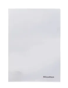 Папки-уголки А4 200мкм 20шт прозрачные, GoodMark