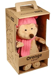 Мягкая игрушка Ежинка в шапке с двумя помпонами (20 см) (OS607/20)