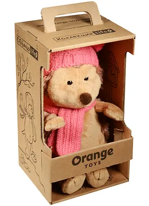 Мягкая игрушка Ежинка в шапке с двумя помпонами (20 см) (OS607/20) 2563908