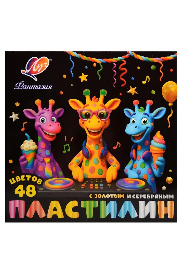 Пластилин «Фантазия», 48 цветов, 636 г, Луч 3154366 — 1
