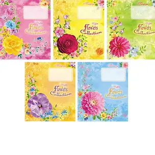 Тетрадь в клетку Unnika, "Прекрасные цветы", 12 листов, в ассортименте 228588