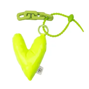Брелок-обвес на сумку Сердечко дутое (лайм) (12-04305-202506-H3) 3110856