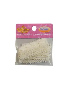 Декор тесьма-гипюр Солнышко (00009472) (1м10см) (кремовый) (упаковка)