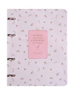 Тетрадь на кольцах в клетку Be Smart, April, 120 листов, белая