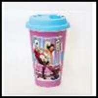 Сувенир Феникс Презент Кружка керамическая с силиконовой крышкой в комплекте 350мл 28446