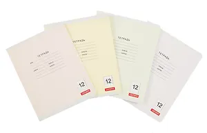 Тетрадь в клетку Listoff, "Классическая серия", 12 листов, в ассортименте