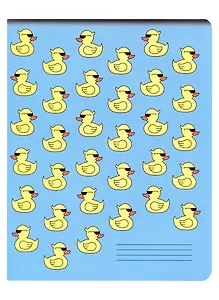 Тетрадь в клетку Эксмо, "Уточка в очках", 48 листов