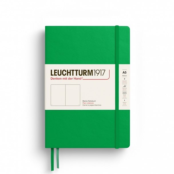 Книга для записей A5 125л нелин. "Medium" тв.обл., цвет весенний листок, Leuchtturm1917 3183954 — 1