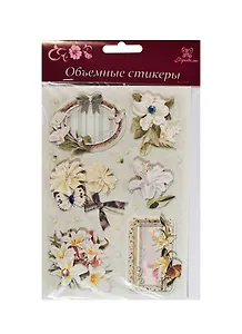 3D Стикеры для декупажа Цветы (DJS-602D) (Рукоделие) (упаковка) (3+)