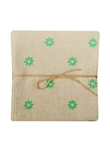 Ткань х/б, 10 см*90 см, зеленые цветочки (в пакете) (11-00530-31)