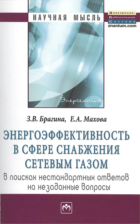 Книга Энергоэффективность в сфере снабжения сетевым газом: В поисках нестандартных ответов на незаданные вопросы: Монография (Зинаида Брагина) — 1
