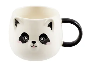 Кружка с ушками Енот эмоции (керамика) (300 мл) (12-08068-931)