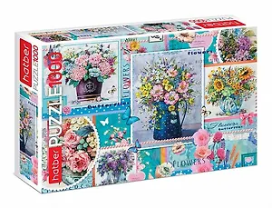 Пазл HATBER 1000 эл. 680х450мм.Цветы для души