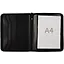 Папка на молнии 2отд. А4 350*282*33мм пласт., 4 кармана, бизнес-класс, черная — 263140 — 3