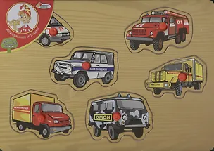 Рамка-вкладыш деревян. Спецтехника (TRPT-3) (155989) (29х21) (Играем вместе) 2365762