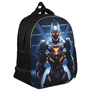 Ранец "Огненный робот" 1 отделение, 27,5*37,5*14,5 см, 2 кармана