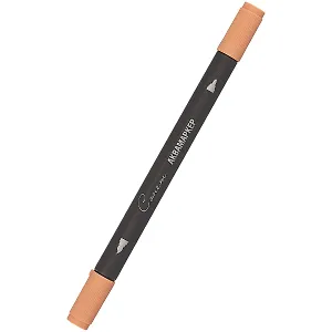 Маркер акварельный "Сонет", двухсторон., кисть и тонкий наконечник, пастельн-терракот, сонет