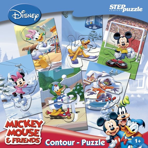 Игра, Дисней, Микки Маус, Contour-Puzzle 2203209 — 1