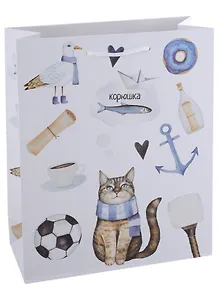 Пакет А4 32*26*10 СПб "Вам привет из Петербурга" , бум.мат.ламинат