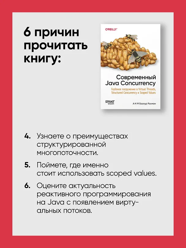 Книга Современный Java Concurrency. Глубокое погружение в Virtual Threads, Structured Concurrency и Scoped Values (А Н М Базлур Рахман) — 8