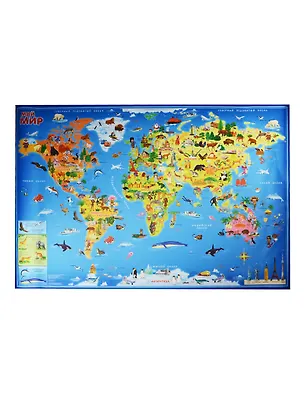 Книга Карта Мира настенная. Мой мир. 101х69 см. ЛАМ ГЕОДОМ ()