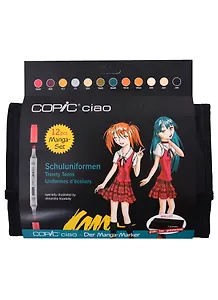 Набор маркеров Copic Ciao "Модные подростки", 12 цветов, в пенале