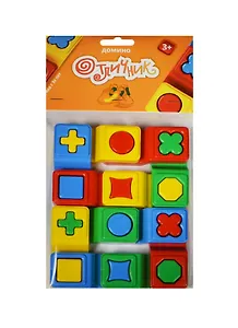 Настольная игра, БИПЛАНТ, "Домино "Отличник" 12шт 12026