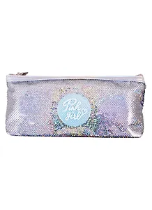 Пенал на молнии с блестками "Pink girl", 20 х 8 см