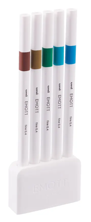 Линеры 05цв "EMOTT. Island Color" 0,4мм, пласт.уп., UNI 3121619 — 3