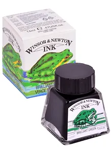Тушь художественная Winsor&Newton, 14 мл, зеленый бриллиант
