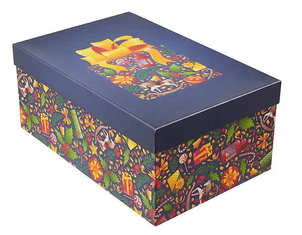 Коробка подарочная "НОВОГОДНЯЯ ИГРУШКА" 30.5*20*13см, Новый год, картон 3053509 — 2