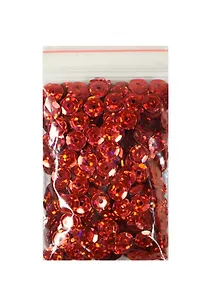 Пайетки голографические круглые красные (2995) (D=5мм) (10г) (упаковка)