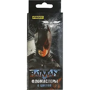 Фломастеры 06цв "Бэтмен" вент.колпачок, к/к, Proff