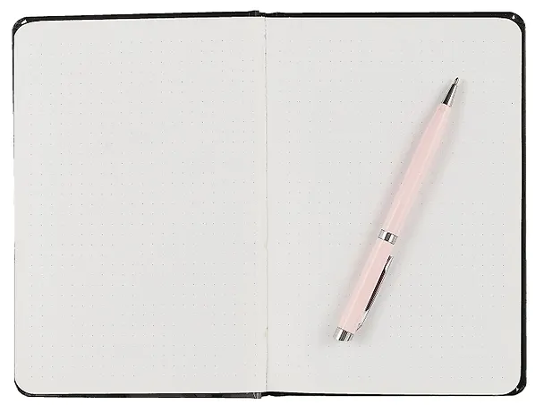 Книга для записей А5 48л тчк. "Черный" 7БЦ, софт.тач 3017209 — 3