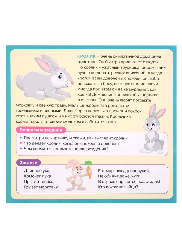 Книга Развивающие карточки для детей. Домашние животные (20 карточек) () — 5