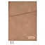 Ежедневник дат. 2025г. А5+ 176л 175х245 "Шеврет" бежевый, кожзам, интегр. переплет, тисн. фольгой, внутренний блок в клетку, карман, офсет, ляссе — 3054300 — 1
