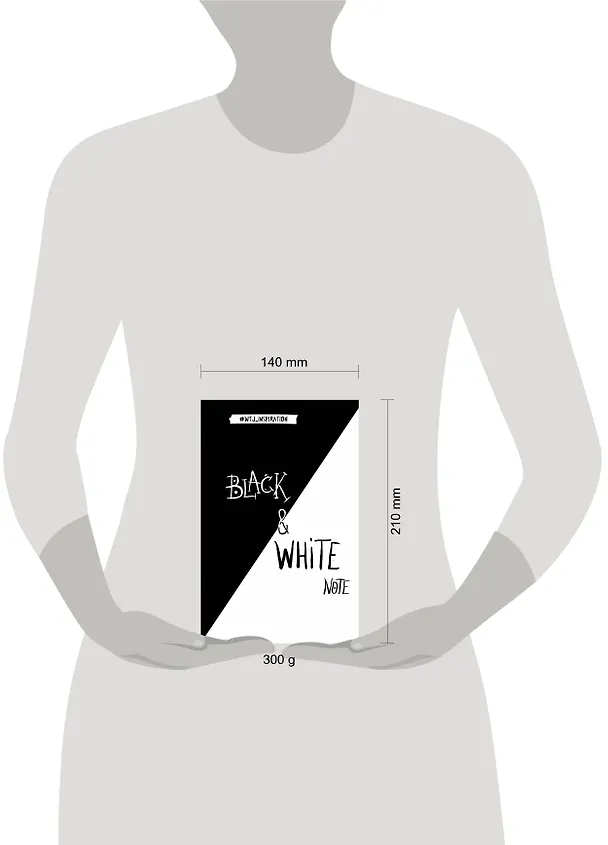 Black&White Note. Стильный блокнот с черными и белоснежными страницами (мягкая обложка) 2571210 — 3