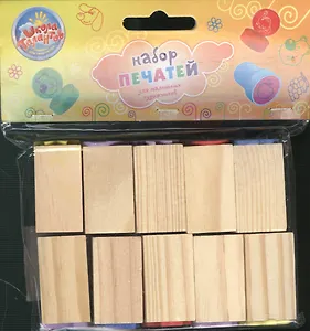 Набор печатей штампики дерев. Девичий набор (498767) (10 шт.) (упаковка)