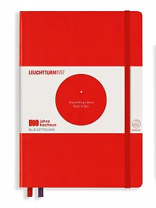Книга для записей A5 125л тчк. "Bauhaus Edition" тв.обл., красный, Leuchtturm1917