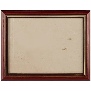 Рама со стеклом, пластик, коричневая, 18 х 24 см