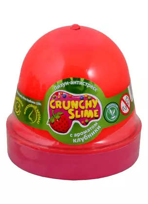 Лизун-антистресс TM Mr.Boo Crunchy slime Клубника — 2787652 — 1