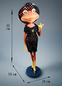 Фигурка Лягушка-модница (10х10х33) (57017)