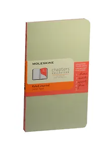 Записная книжка А6 48л лин. "Chapter" Slim светло-зеленая, Moleskine
