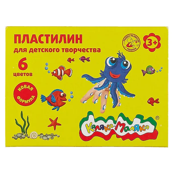 Пластилин мягкий «Каляка-Маляка», 6 цветов 212523 — 1