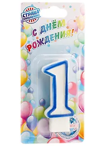 Свеча в торт цифра 1 (403511)
