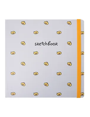 Скетчбук 200*200 80л "Цыплята" 100г/м2, тв.обложка, мат.ламинация, резинка 3100547
