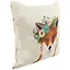Подушка Лиса с цветами акварель(текстиль)(43х43) — 2646343 — 2